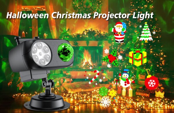 Christmas lights Christmas projection lights with remote control and timing function Room Garden Living room Christmas, Halloween decoration