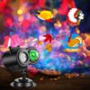 Holiday Projector Lamp with Remote Control and Timing Function, Indoor and Outdoor Christmas, Halloween, Valentine's Day Home Decoration Projector Lamp