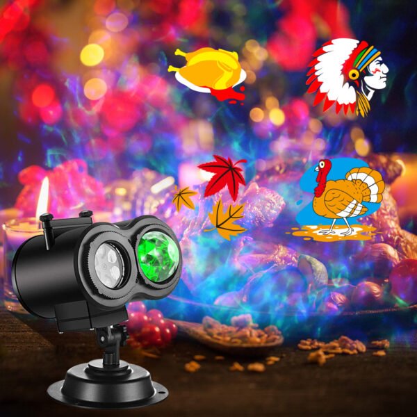 Holiday Projector Lamp with Remote Control and Timing Function, Indoor and Outdoor Christmas, Halloween, Valentine's Day Home Decoration Projector Lamp