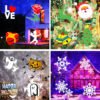 Holiday Projector Lamp with Remote Control and Timing Function, Indoor and Outdoor Christmas, Halloween, Valentine's Day Home Decoration Projector Lamp