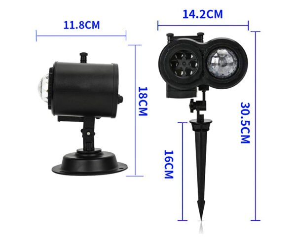 Holiday Projector Lamp with Remote Control and Timing Function, Indoor and Outdoor Christmas, Halloween, Valentine's Day Home Decoration Projector Lamp
