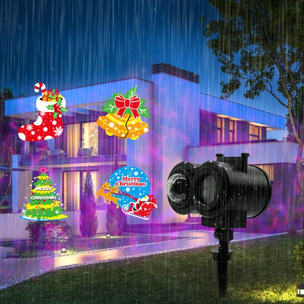Holiday Projector Lamp with Remote Control and Timing Function, Indoor and Outdoor Christmas, Halloween, Valentine's Day Home Decoration Projector Lamp